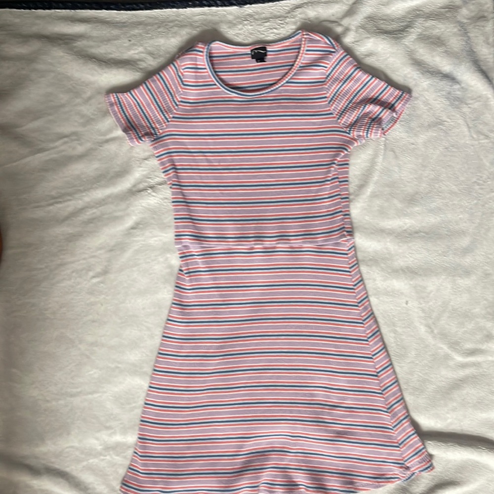 Pink striped dress